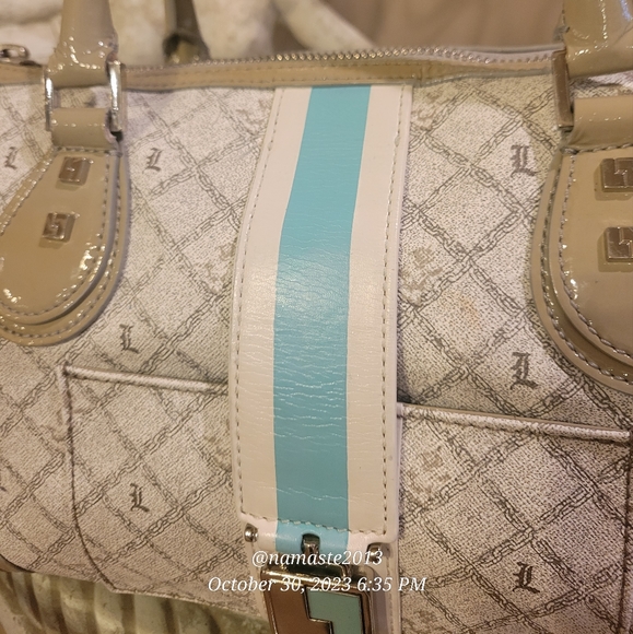 L.A.M.B. by Gwen Stefani Shadow Speedy Satchel Luxury Designer Handbag #610 - Picture 16 of 17